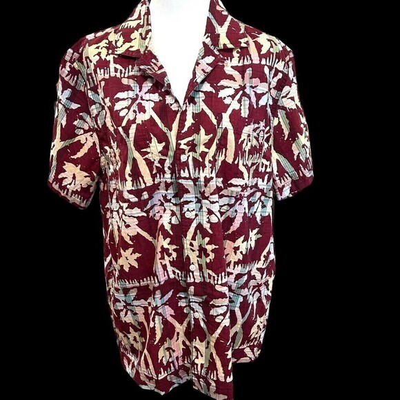 J. Crew Indian Madras Women's Blouse Made in India Sz.(M) Boho Beachy #J1320 - Picture 3 of 10